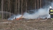 Gaszenie pożaru w lesie