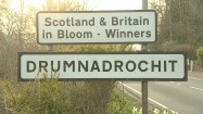 Tablica informacyjna w Szkocji
