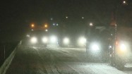 Śnieżyca - paraliż ruchu drogowego
