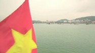 Powiewająca flaga Wietnamu