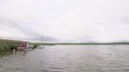 Jezioro Śniardwy i łodzie rybackie