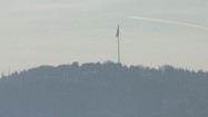 Flaga na wzgórzu w Stambule