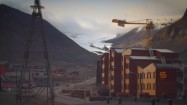 Miasto Longyearbyen na wyspie Spitsbergen