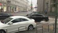 Ulewa w Moskwie - zalane ulice