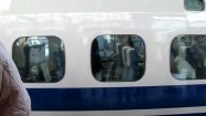 Pociąg Shinkansen na stacji