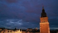 Kraków po zmierzchu – zdjęcia z drona