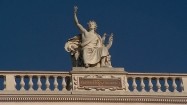 Burgtheater w Wiedniu - pomnik cesarza Franciszka Józefa
