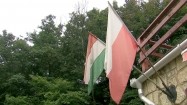 Flagi Polski i Węgier