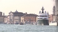 Statki na Canal Grande w Wenecji