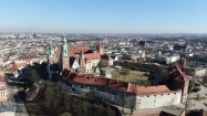 Zamek na Wawelu z lotu ptaka