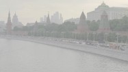 Rzeka Moskwa i mury Kremla