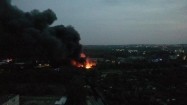 Pożar na wysypisku w Sosnowcu