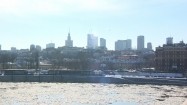 Zimowa panorama Warszawy