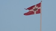 Powiewająca flaga Danii