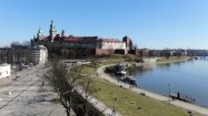 Zamek Królewski na Wawelu z lotu ptaka